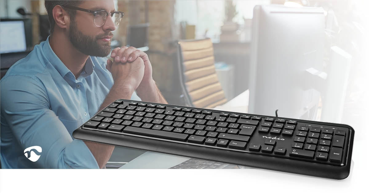 Wired Keyboard | USB-A | Multimedia | QWERTY | DE Layout | Numeric keyboard