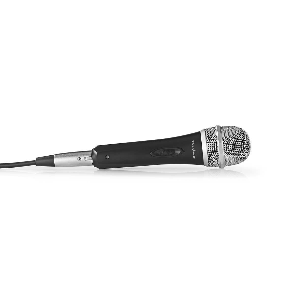 Wired Microphone | Cardioid | Detachable cable | 5.00 m | 50 Hz - 15 kHz | 600 Ohm | -72 dB | On / off button | Suitcase included | ABS / Aluminum | Grey/Black