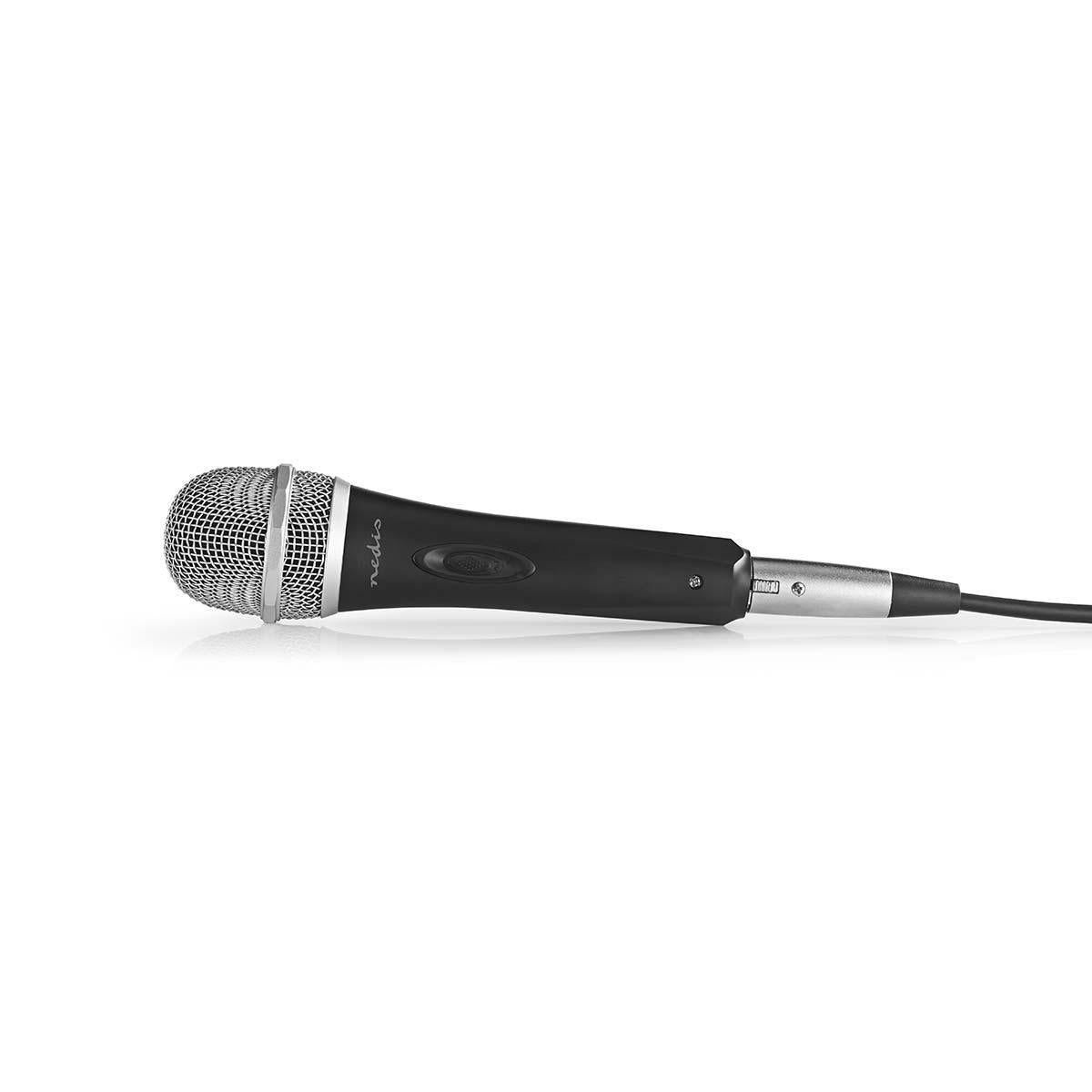 Wired Microphone | Cardioid | Detachable cable | 5.00 m | 50 Hz - 15 kHz | 600 Ohm | -72 dB | On / off button | Suitcase included | ABS / Aluminum | Grey/Black
