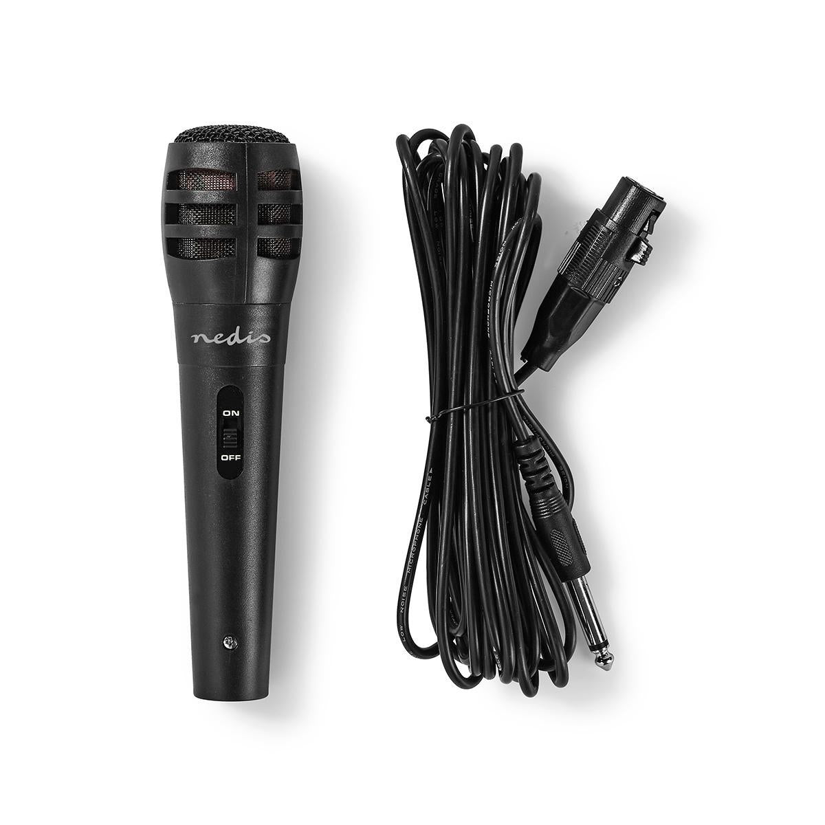 Wired Microphone | Cardioid | Detachable cable | 5.00 m | 80 Hz - 12 kHz | 600 Ohm | -75 dB | On / off button | Suitcase included | ABS / Aluminum | Black