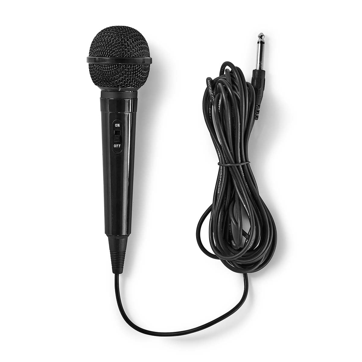 Wired Microphone | Cardioid | Fixed cable | 5.00 m | 80 Hz - 12 kHz | 600 Ohm | -75 dB | On / off button | Suitcase included | ABS | Black