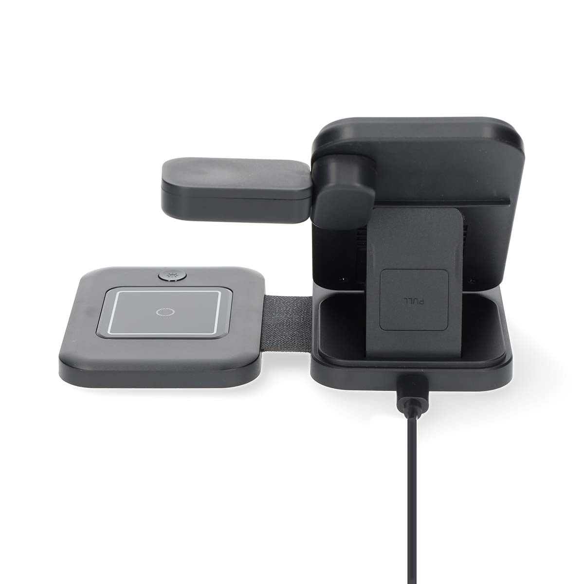 Wireless Charger | 3-in-1 | 15 W | LED-indicator in use | Including cable | USB-A / USB-C™ | 1.00 m