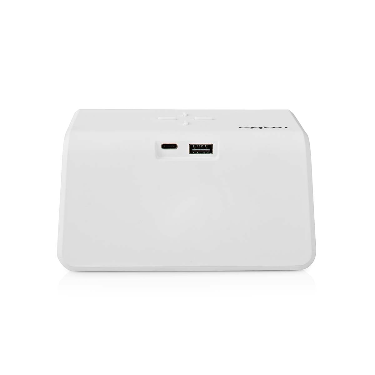 Wireless Charger for Alarm Clock | Qi certified | 5 / 7.5 / 10 / 15 W | USB A Male | Night lamp | 2 Alarm times | Snooze function