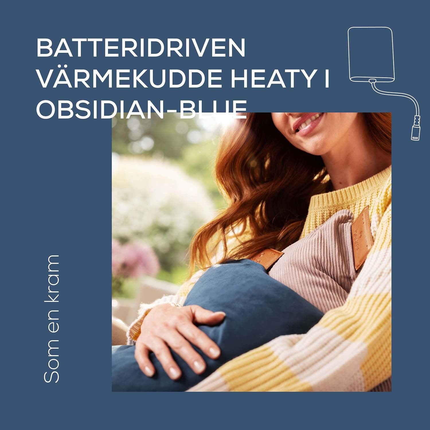 Wireless Heating Pad – Obsidian Blue, Comfort Design