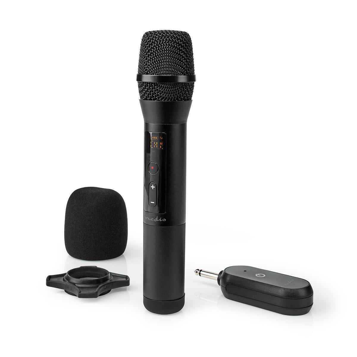 Wireless Microphone Set | 20 Channels | 1 microphone | Cardioid | 70 Hz - 13 kHz | 1000 Ohm | -95 dB | Volume Control | Black
