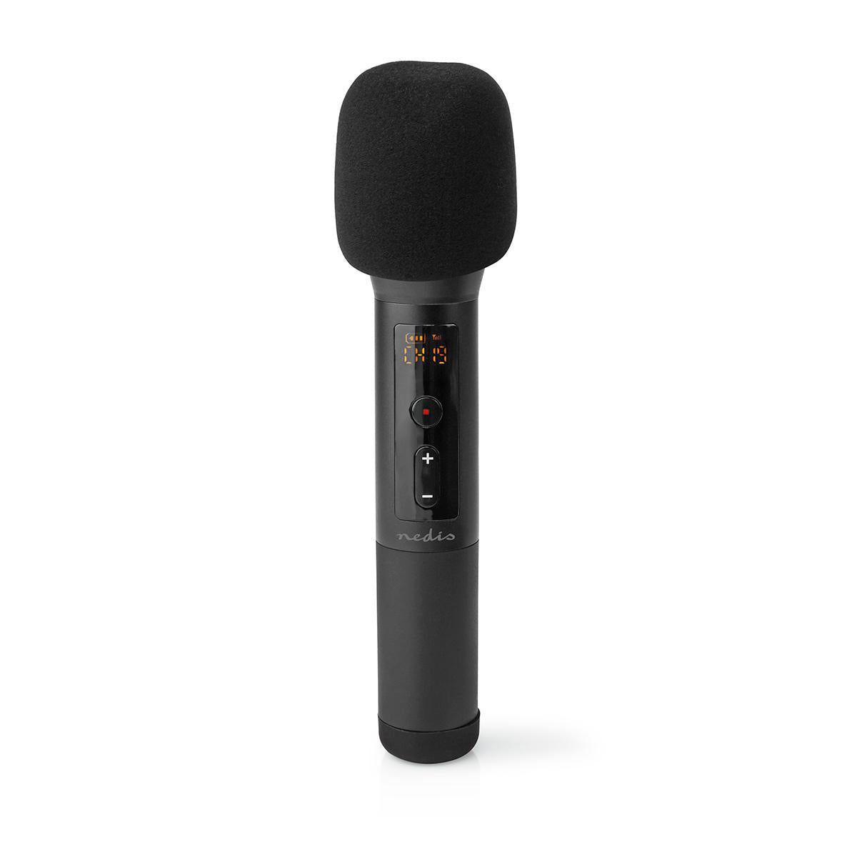 Wireless Microphone Set | 20 Channels | 1 microphone | Cardioid | 70 Hz - 13 kHz | 1000 Ohm | -95 dB | Volume Control | Black