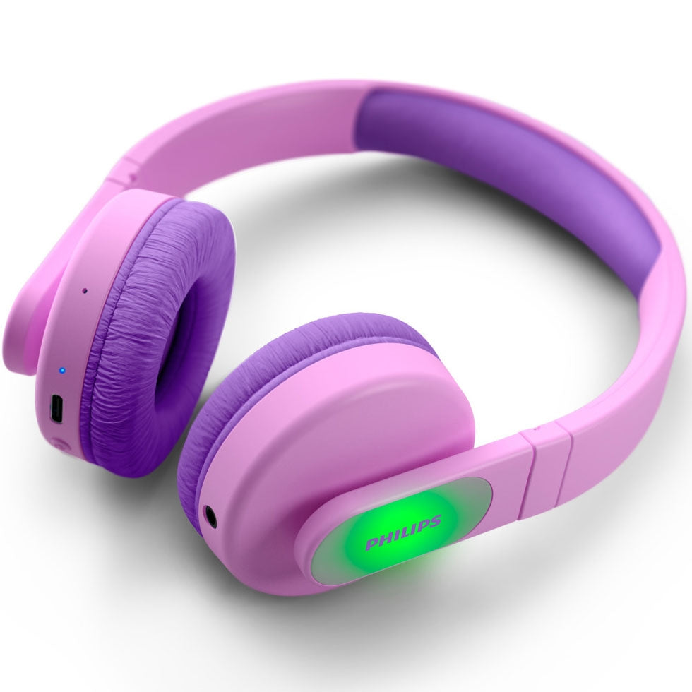 Wireless On-ear headphones for children Pink