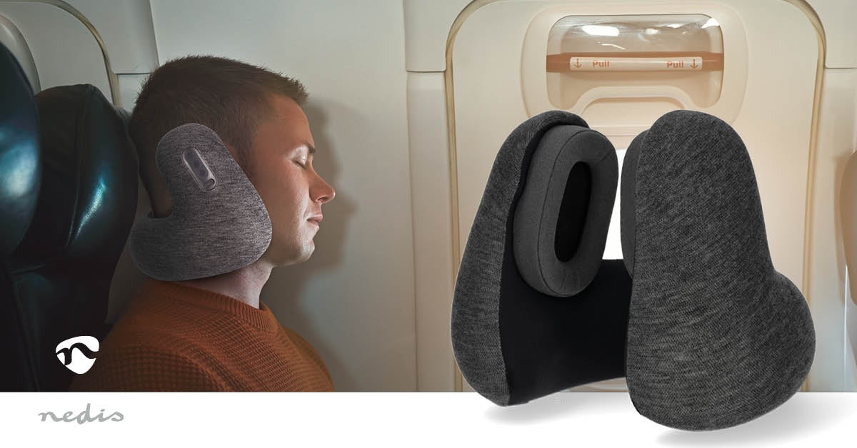 Wireless Over-Ear Headphones | Travel pillow | Maximum battery play time: 11 hrs | Built-in microphone | Press Control | Voice control support | Volume control | Anthracite