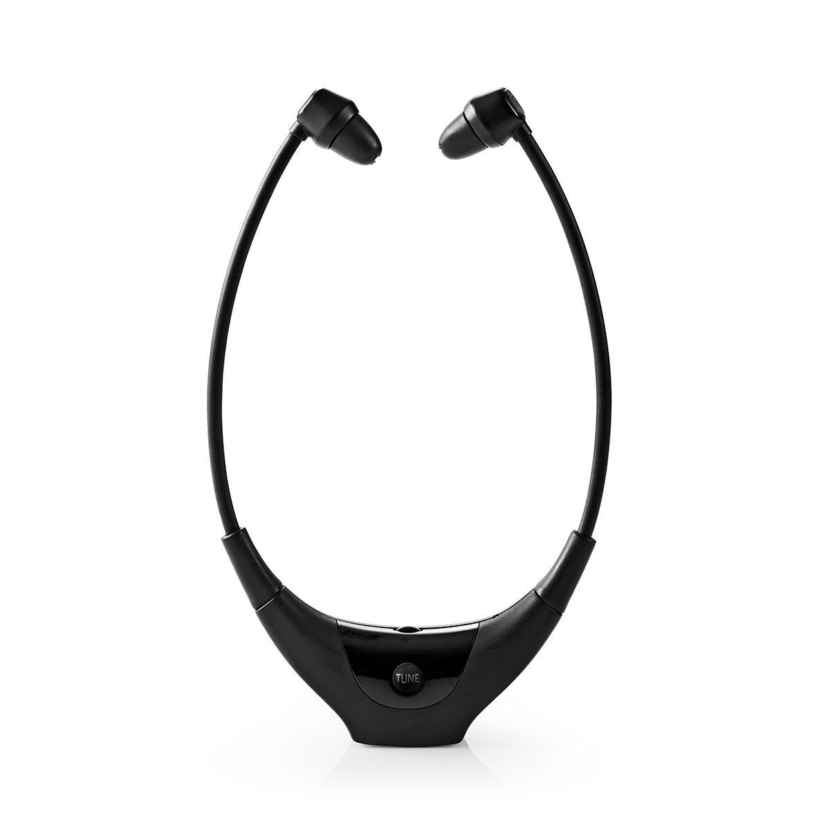 Wireless TV Headphones | RF | In-Ear | Maximum battery life: 4.5 hours | 35 m| Digital Audio | Battery dock | Balance control | Black