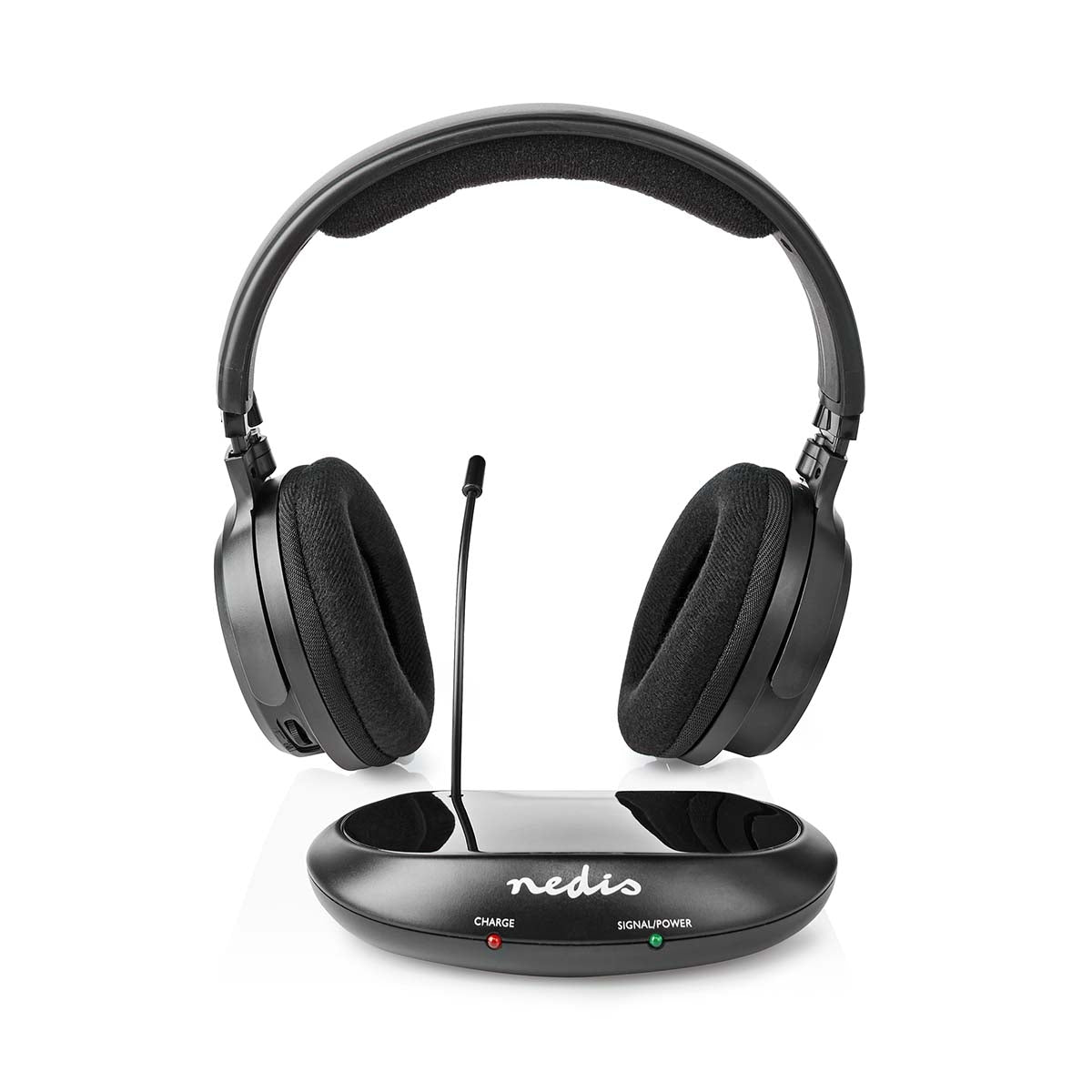 Wireless TV Headphones | RF | On-Ear | Maximum battery life: 11 hours | 100 m | Digital Audio | Battery dock | Black