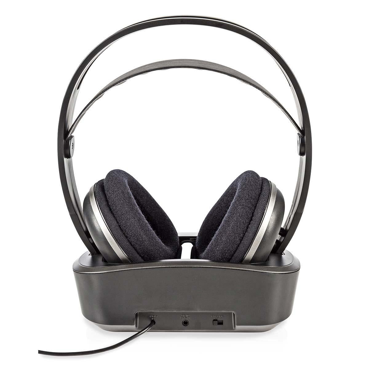 Wireless TV Headphones | RF | Over-Ear | Maximum battery life: 11 hours | 100 m | Digital Audio | Battery dock | Silver / Black