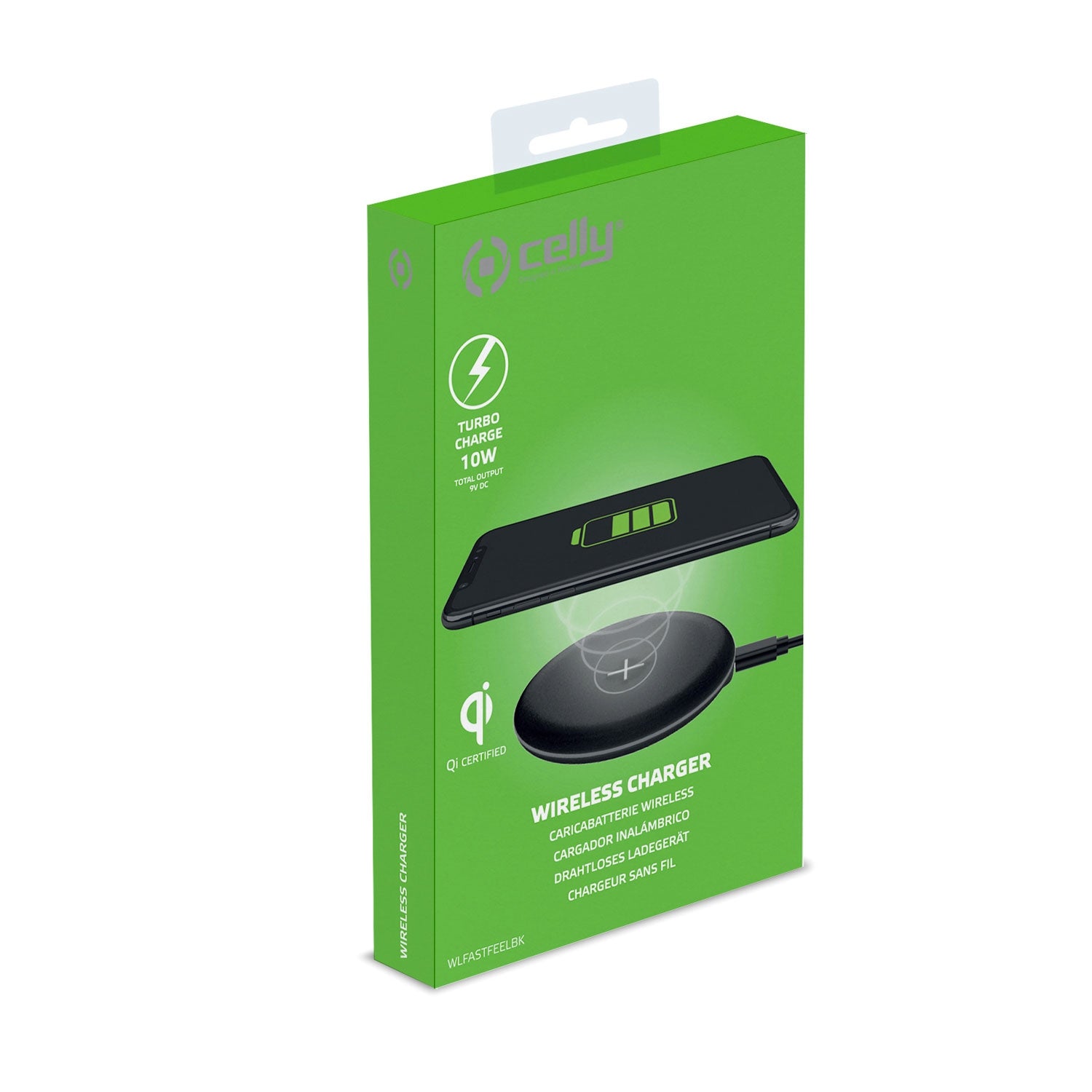 Wireless charger Qi 10W Turbo Black