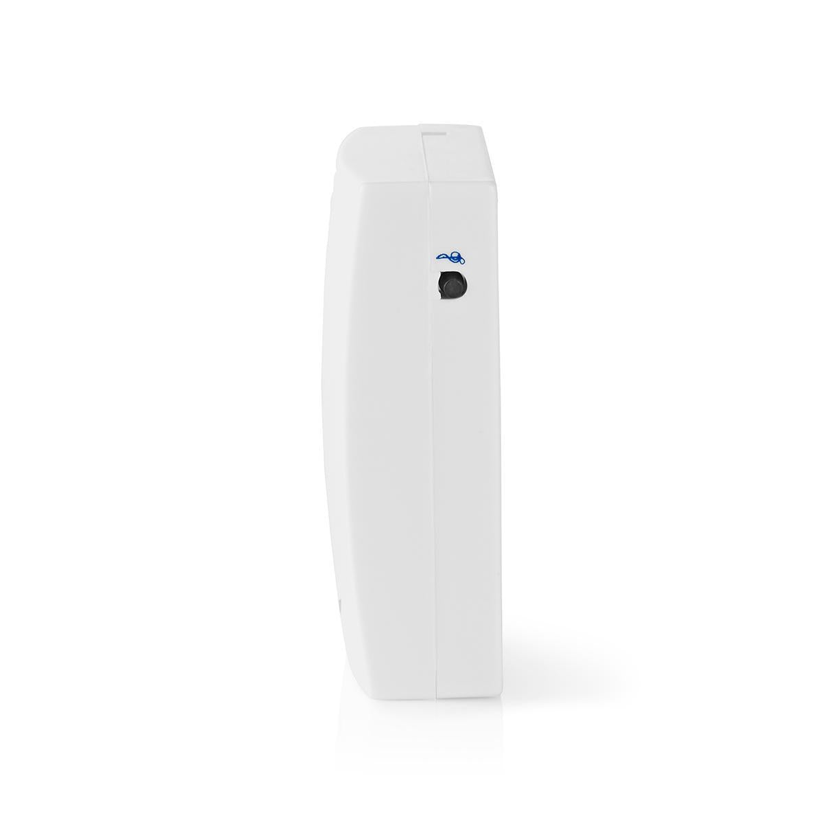 Wireless doorbell | Battery powered | 3 V DC | 1x CR2032 | Volume: 80 dB | Signal range: 300 m | IP44 | 36 Melodies | 1 Recipient | Grey/White