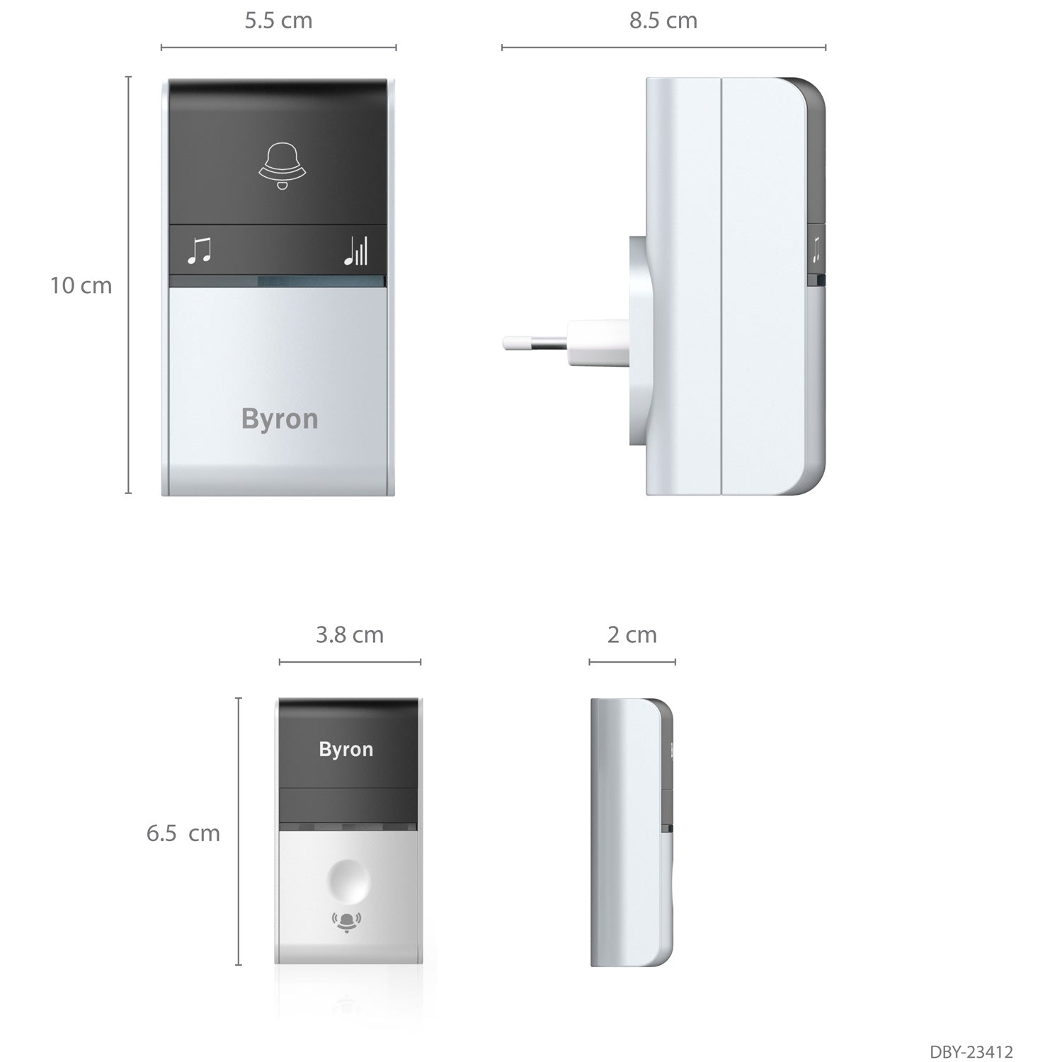 Wireless doorbell Kinetic No battery