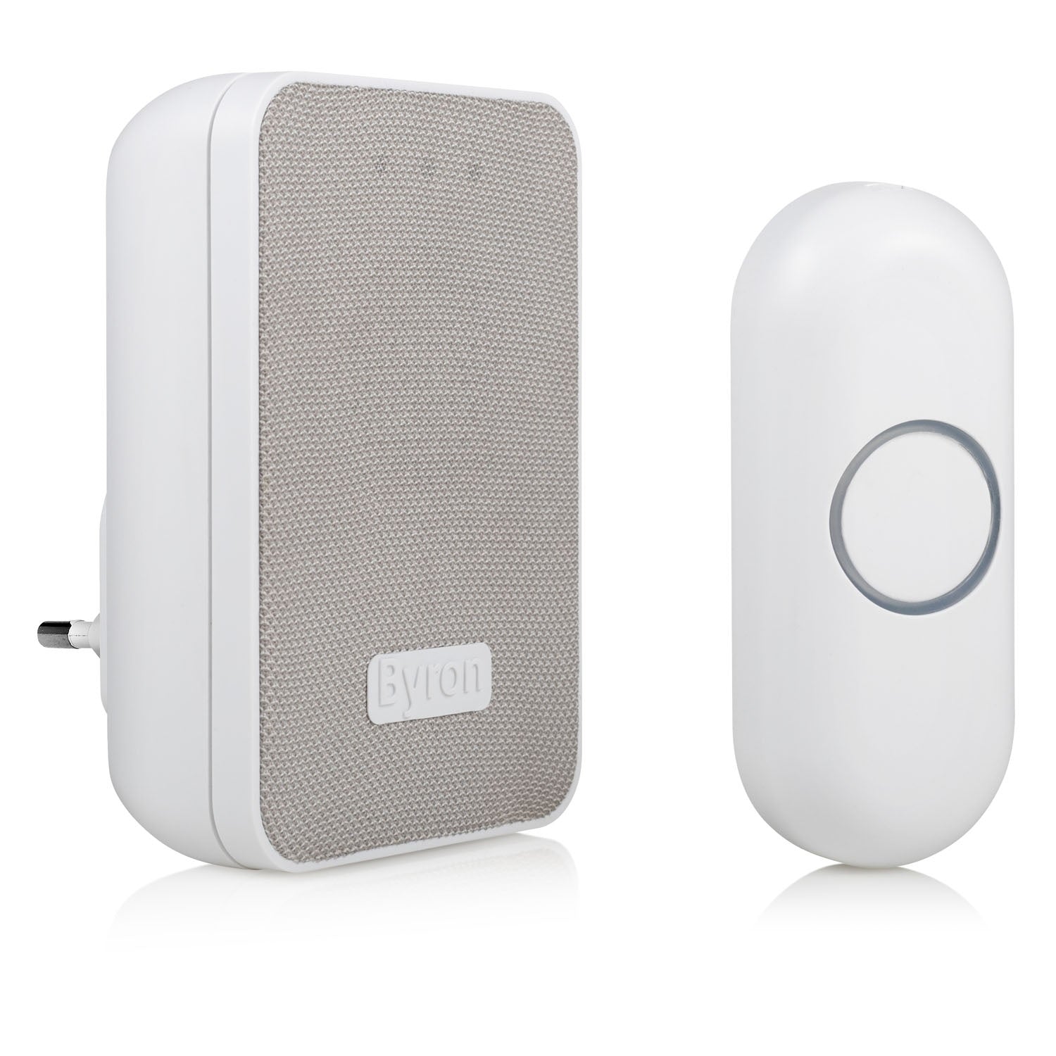 Wireless doorbell with fabric front Plug-in 230V
