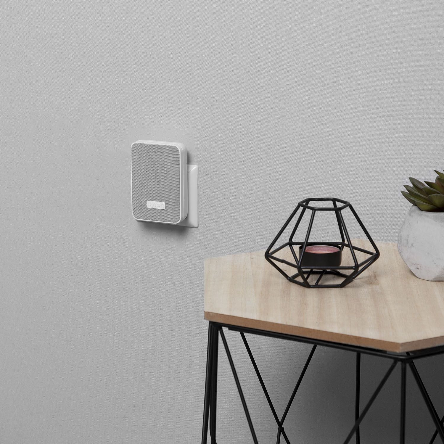 Wireless doorbell with fabric front Plug-in 230V
