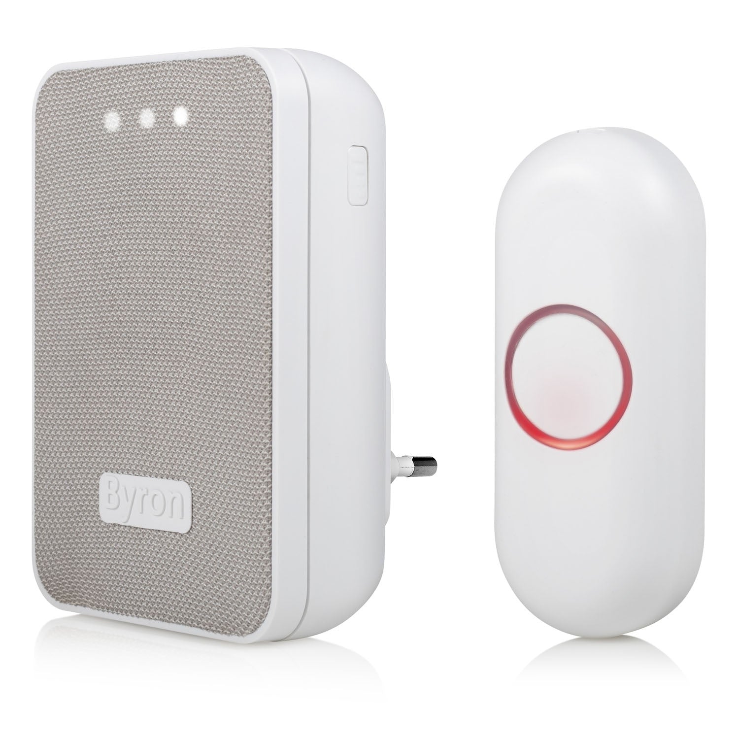 Wireless doorbell with fabric front Plug-in 230V