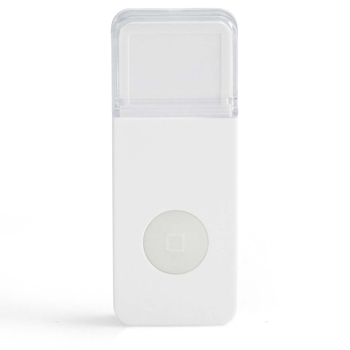 Wireless doorbell with flashing light White