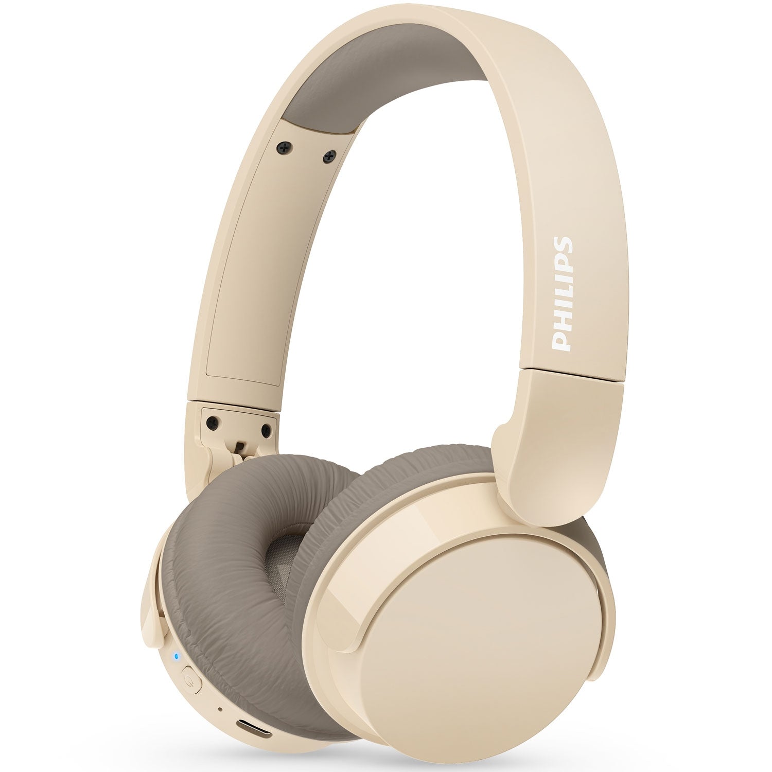 Wireless on-ear headphones TAH3209BG, 25h playing time, light and comfortable. Beige.