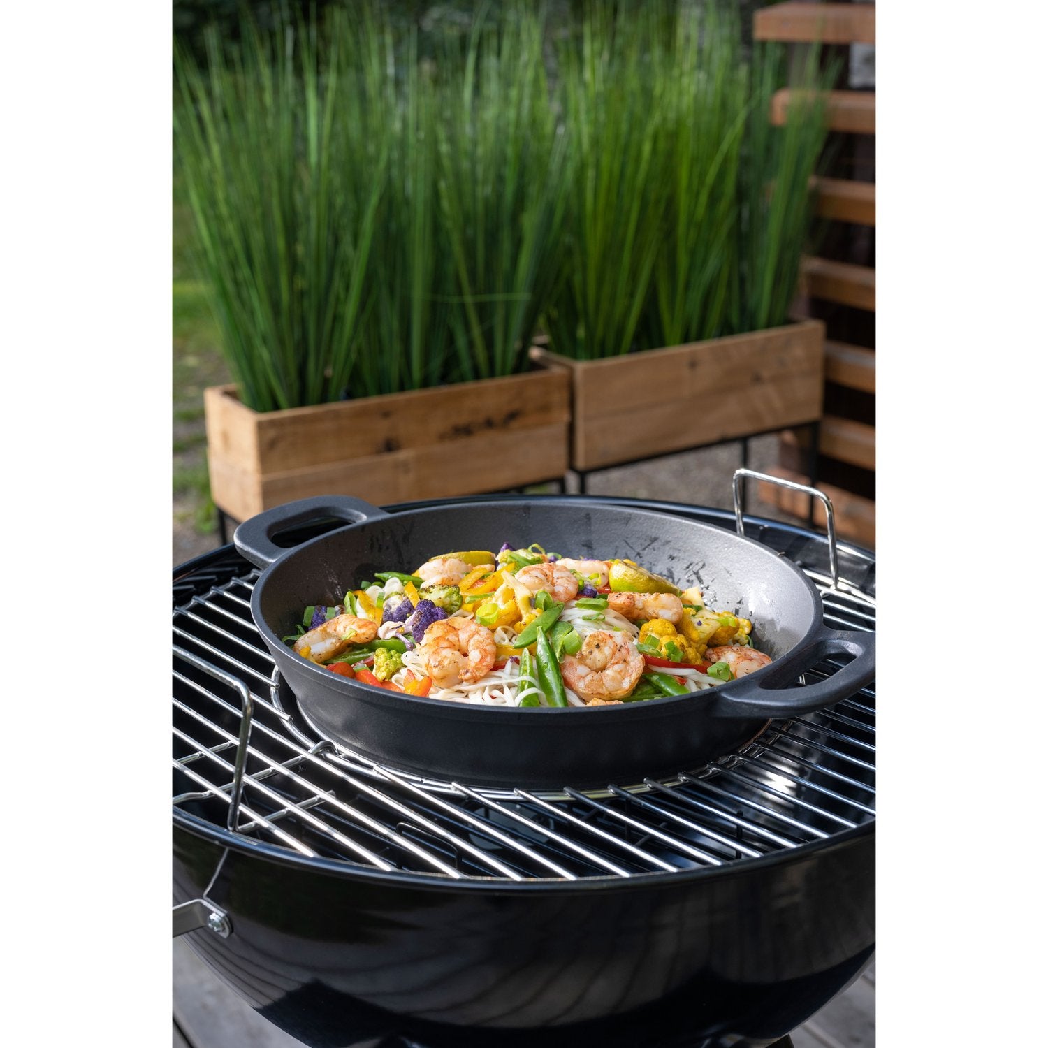 Wok in cast iron Multigrill 30 cm