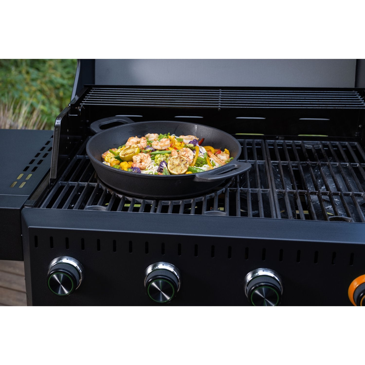 Wok in cast iron Multigrill 30 cm