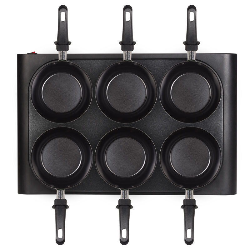 Wokset 6 colored pans