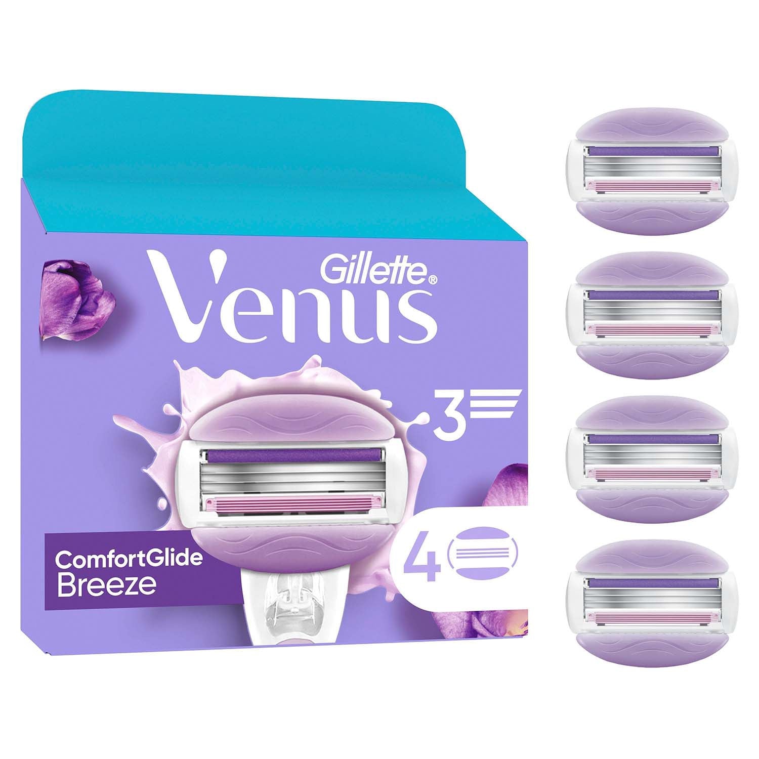 Women's Razor Blades, ComfortGlide Breeze, 4 Pack