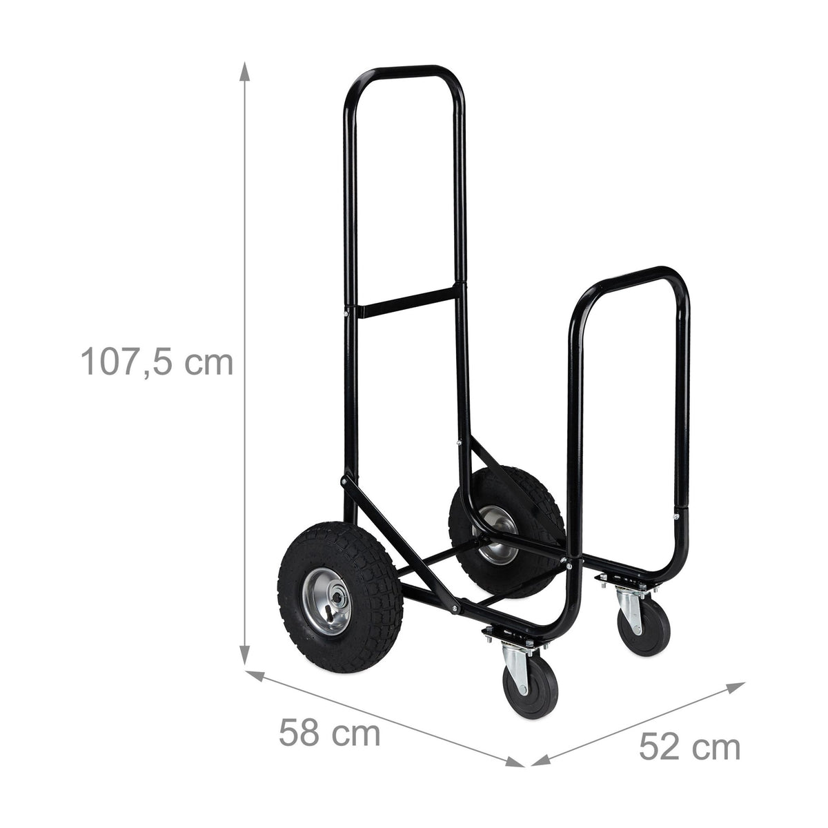 Wood cart with wheels