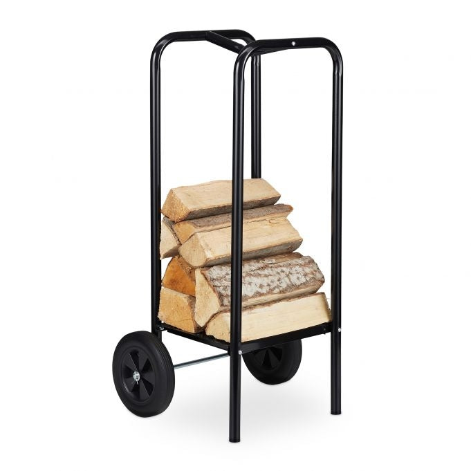 Wood cart with wheels