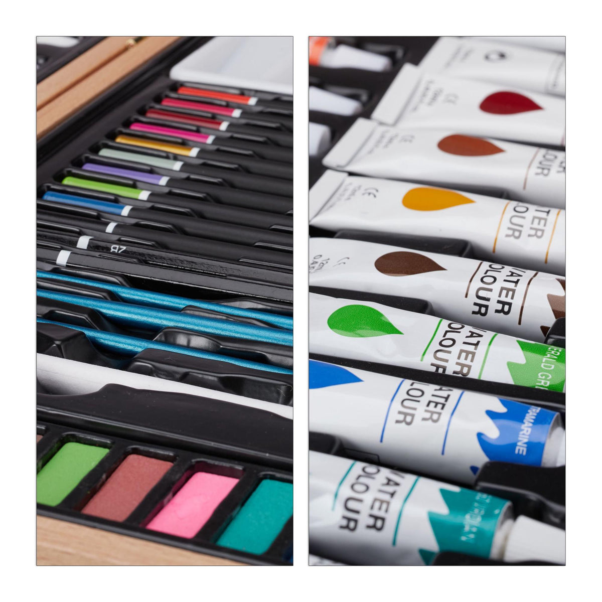Wooden Art Case 56-Piece