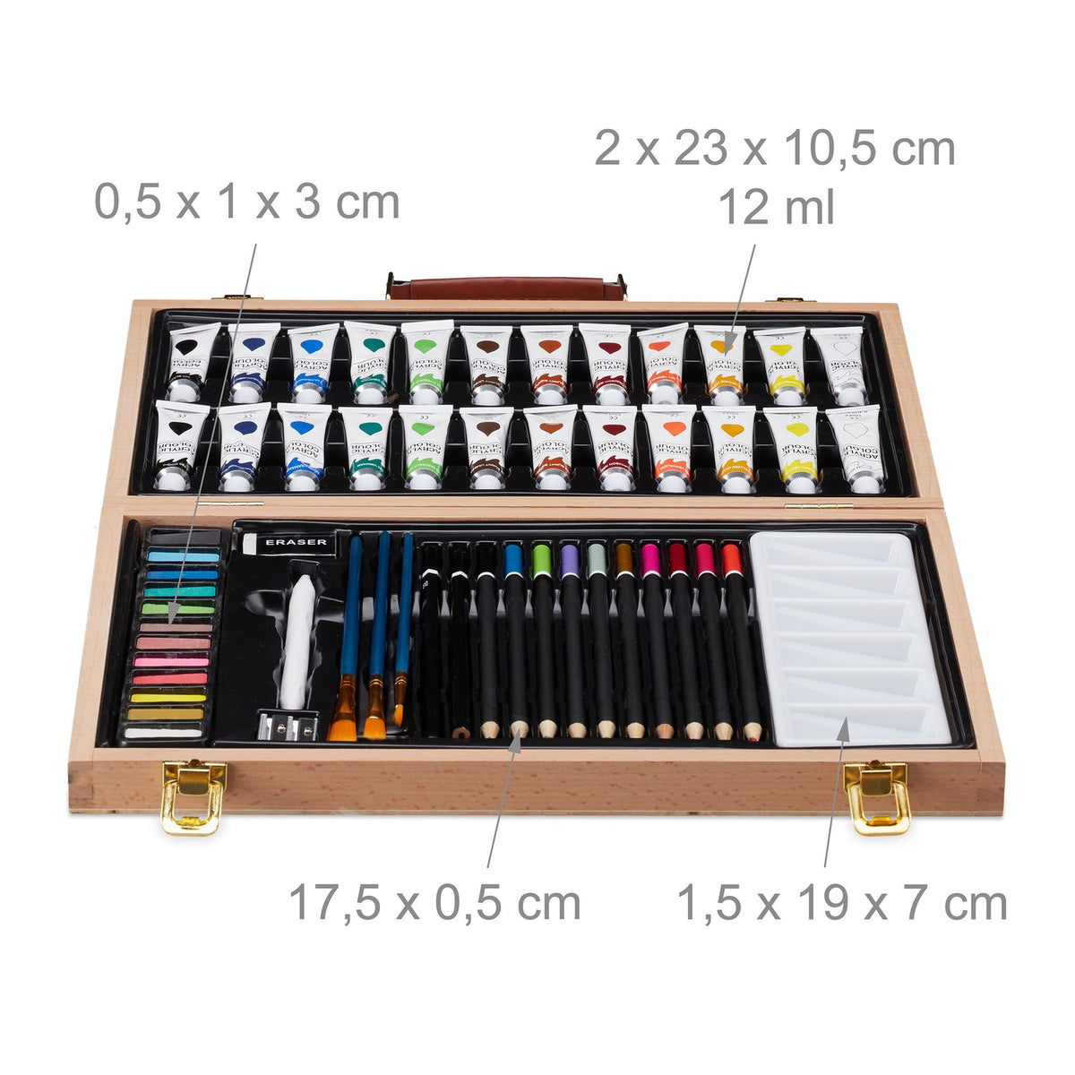 Wooden Art Case 56-Piece