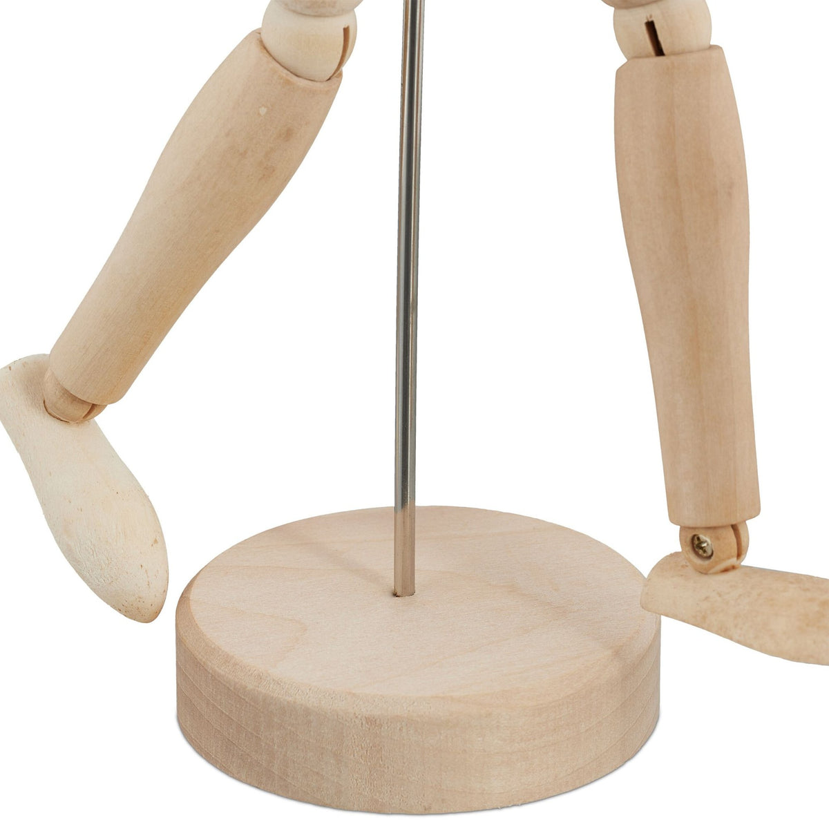 Wooden Articulated Mannequin Set, 30cm, 2-Pack