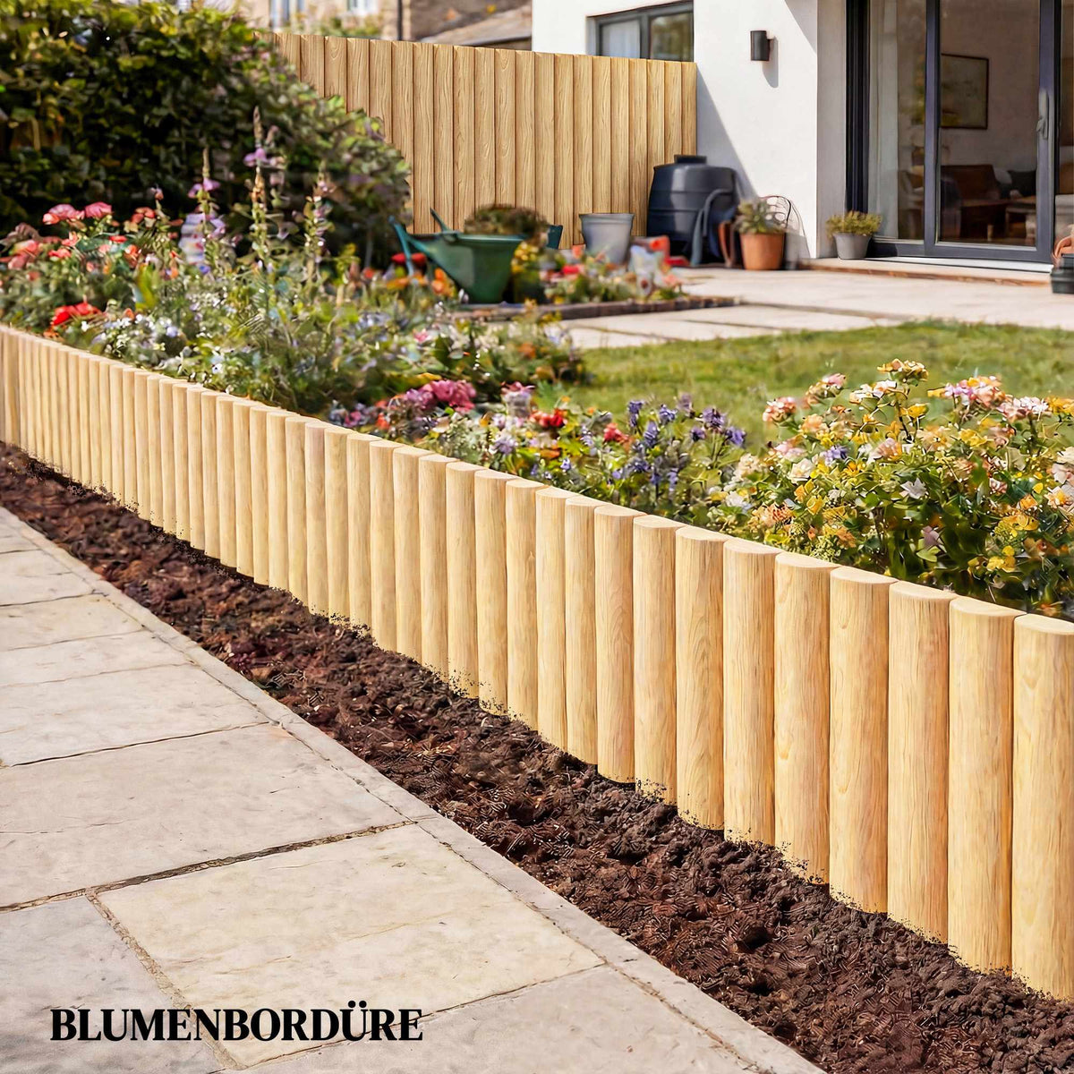 Wooden Garden Fence Panel 176x30 cm – Pet Barrier