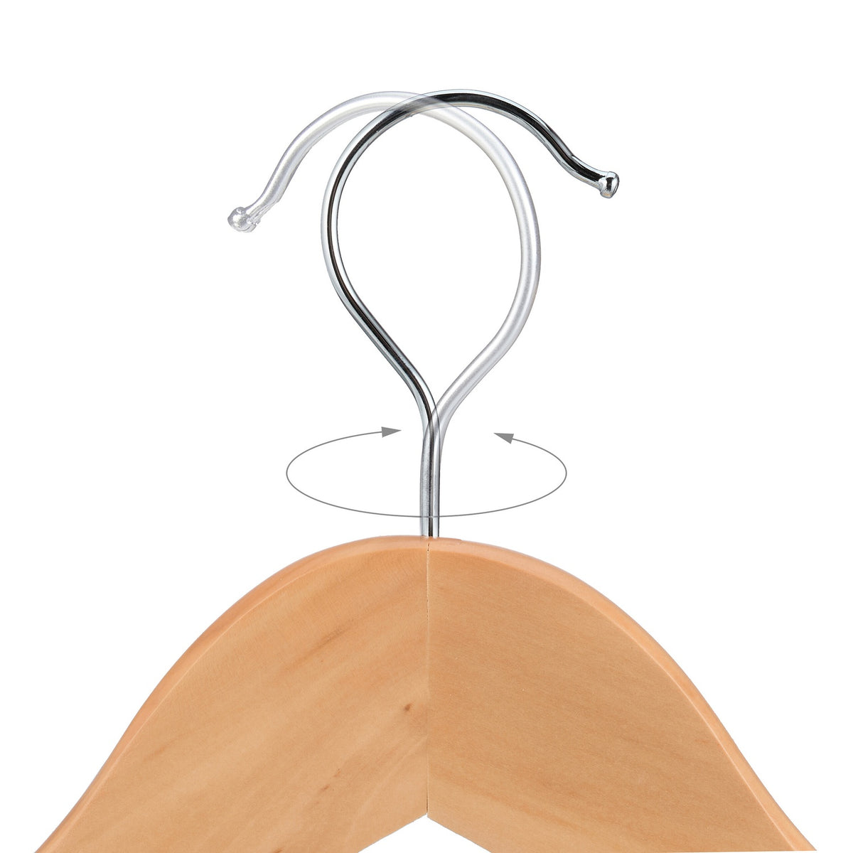 Wooden Kids' Clothes Hangers, Set of 20, Non-Slip