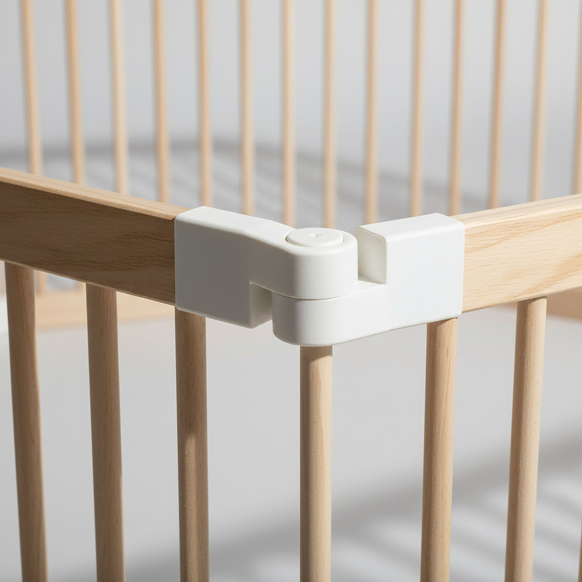 Wooden Playpen, Foldable, 8 Panels, Safe Play Area