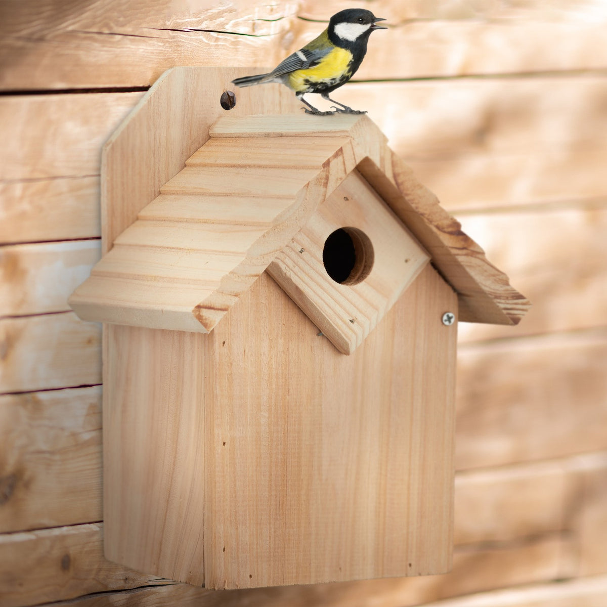 Wooden birdhouse
