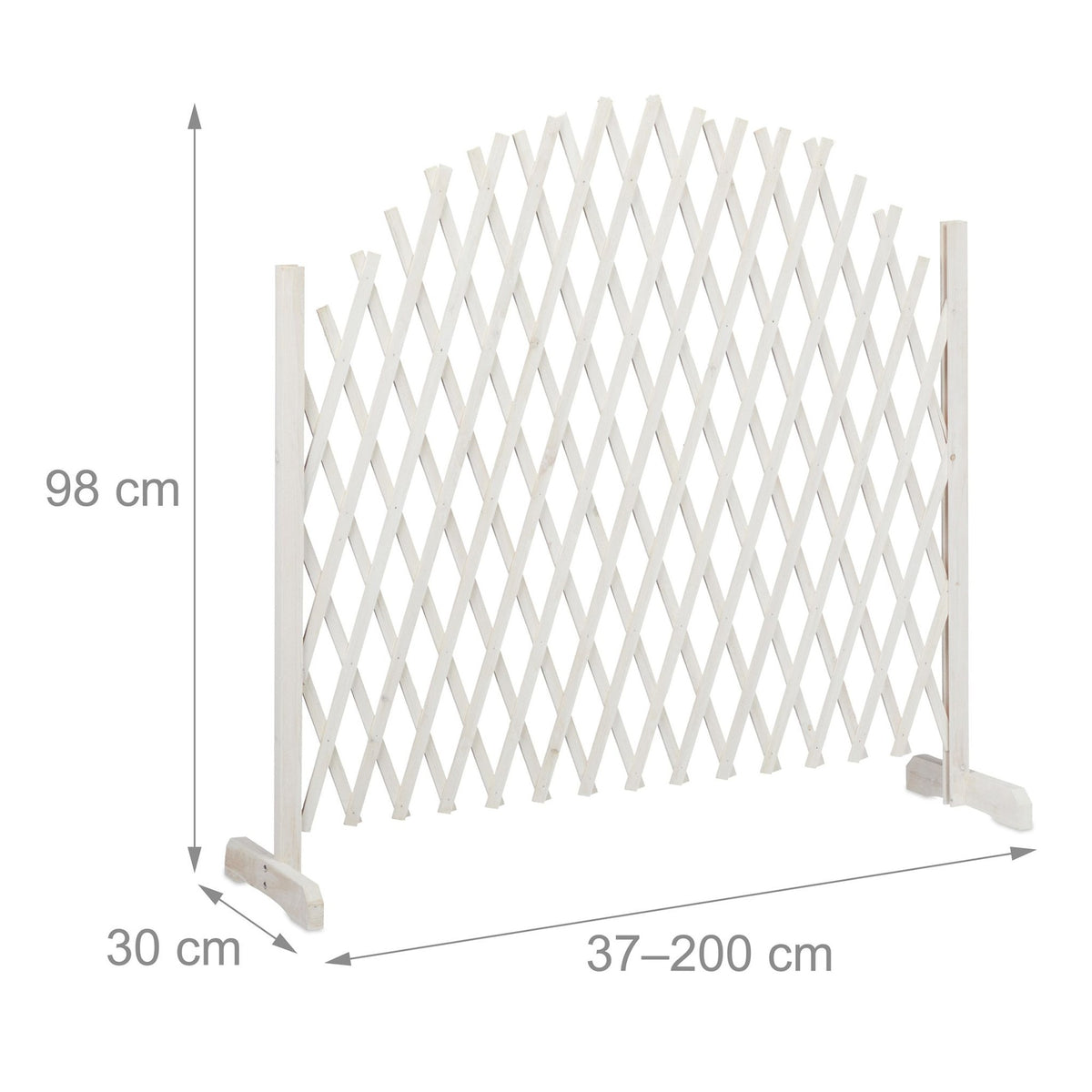 Wooden climbing support, extendable