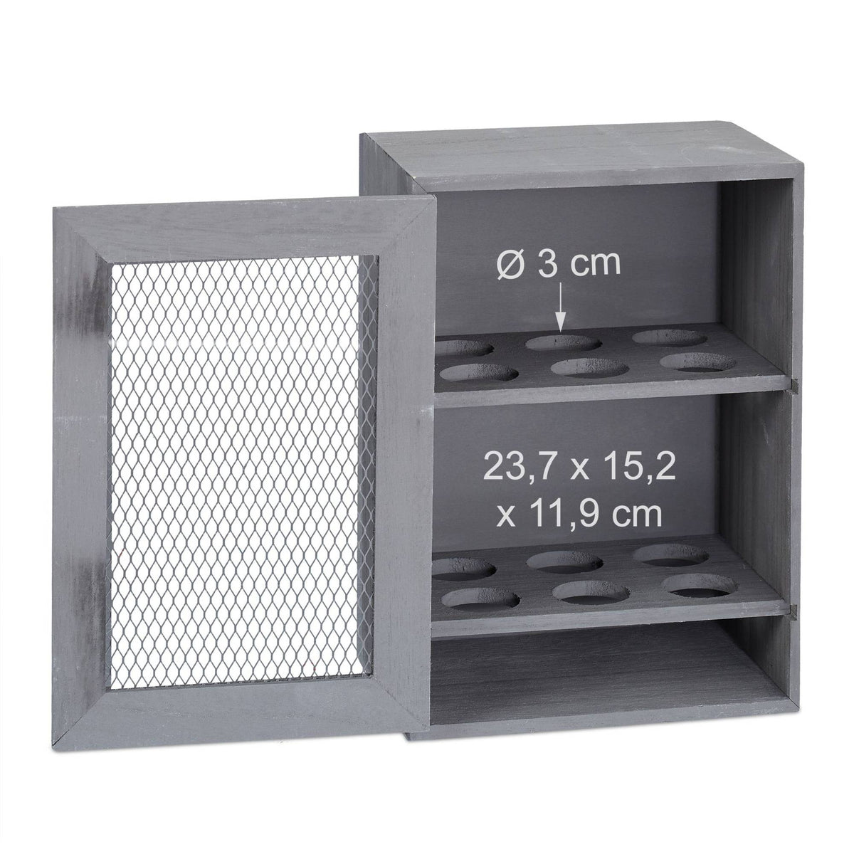 Wooden egg cabinet