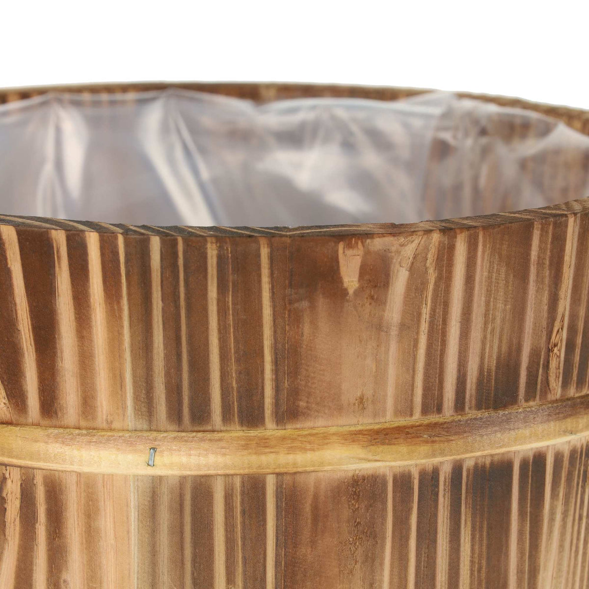 Wooden flower pot - set of 2
