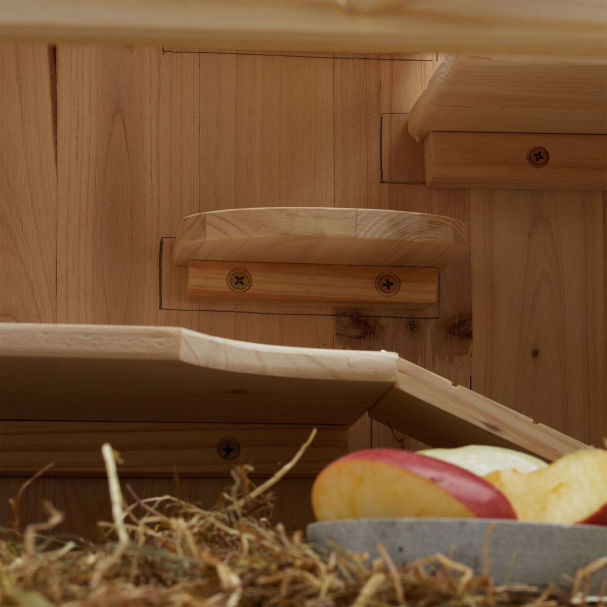 Wooden hamster cage