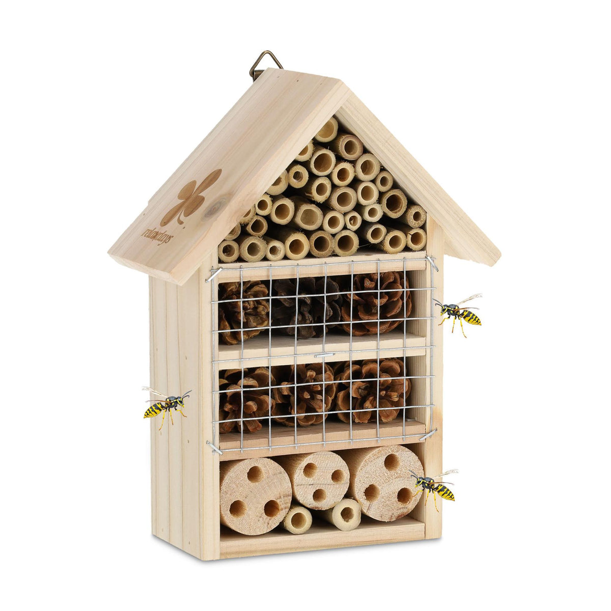 Wooden insect hotel