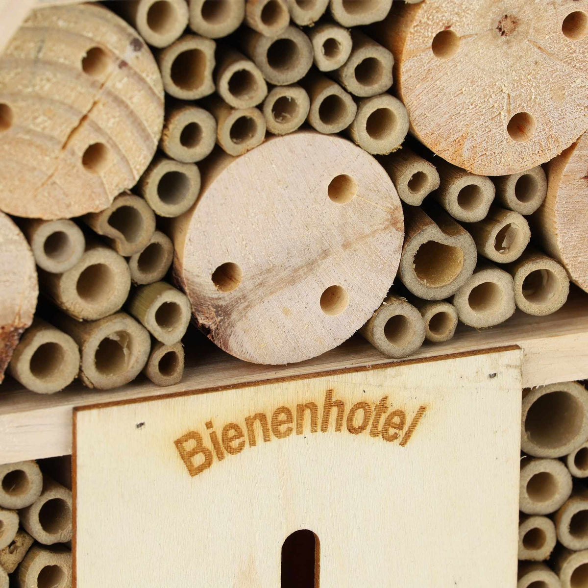Wooden insect hotel