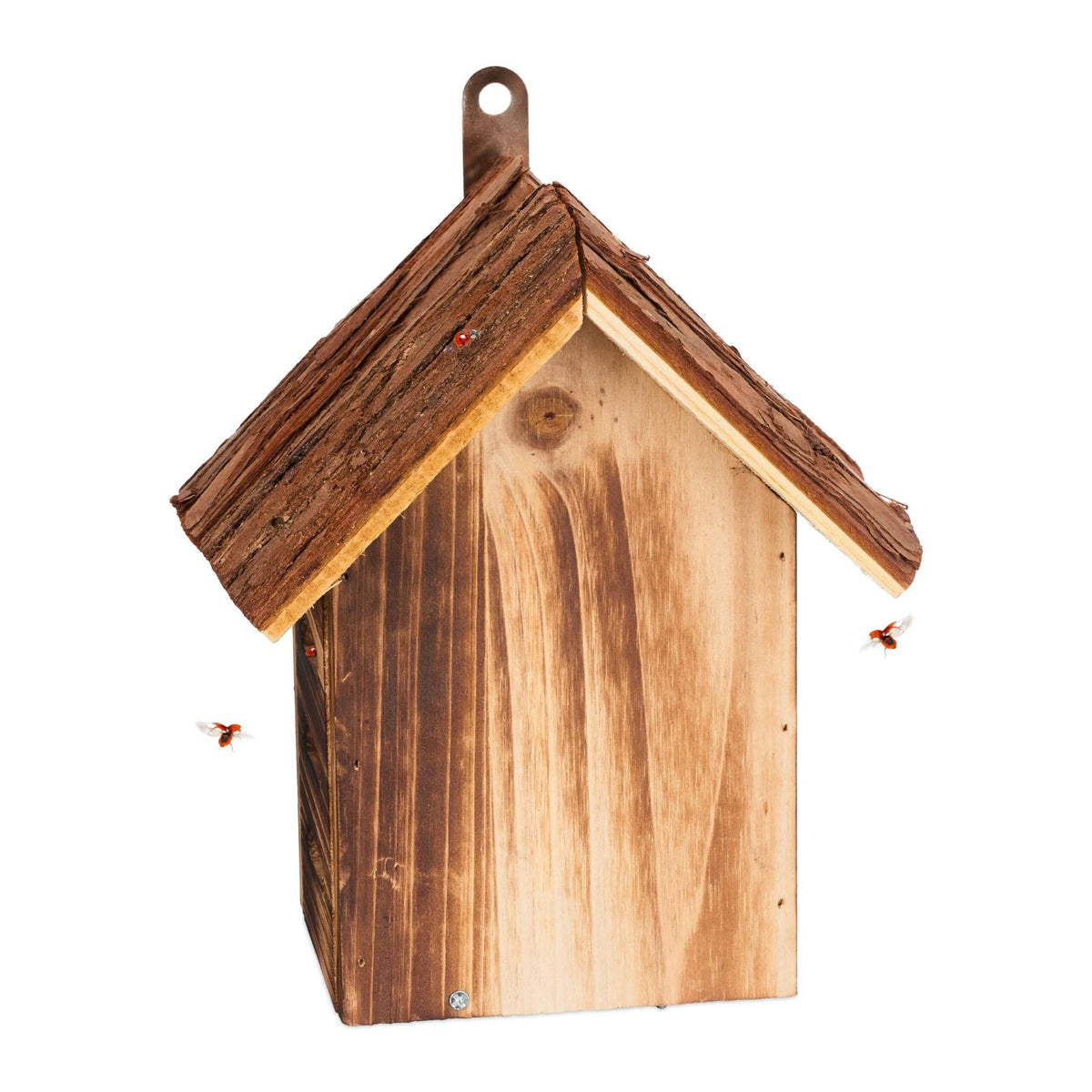 Wooden ladybug house