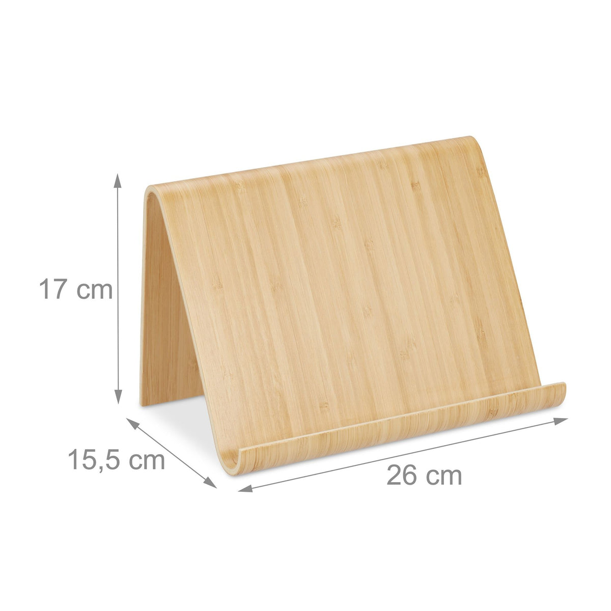 Wooden tablet stand