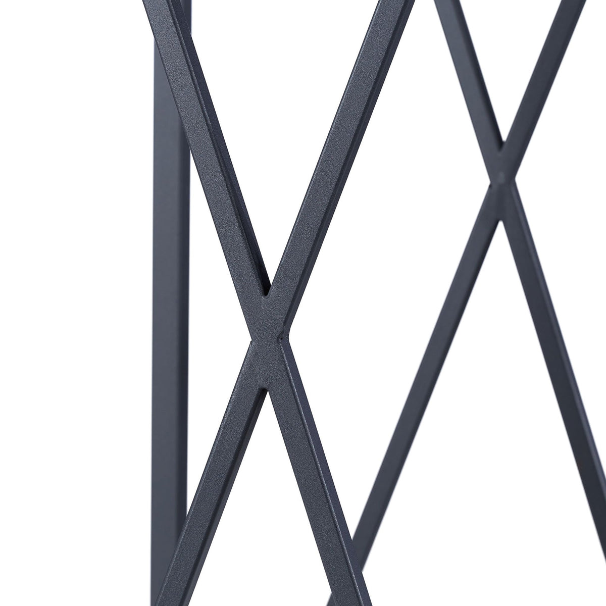 Wood shelf in gray metal