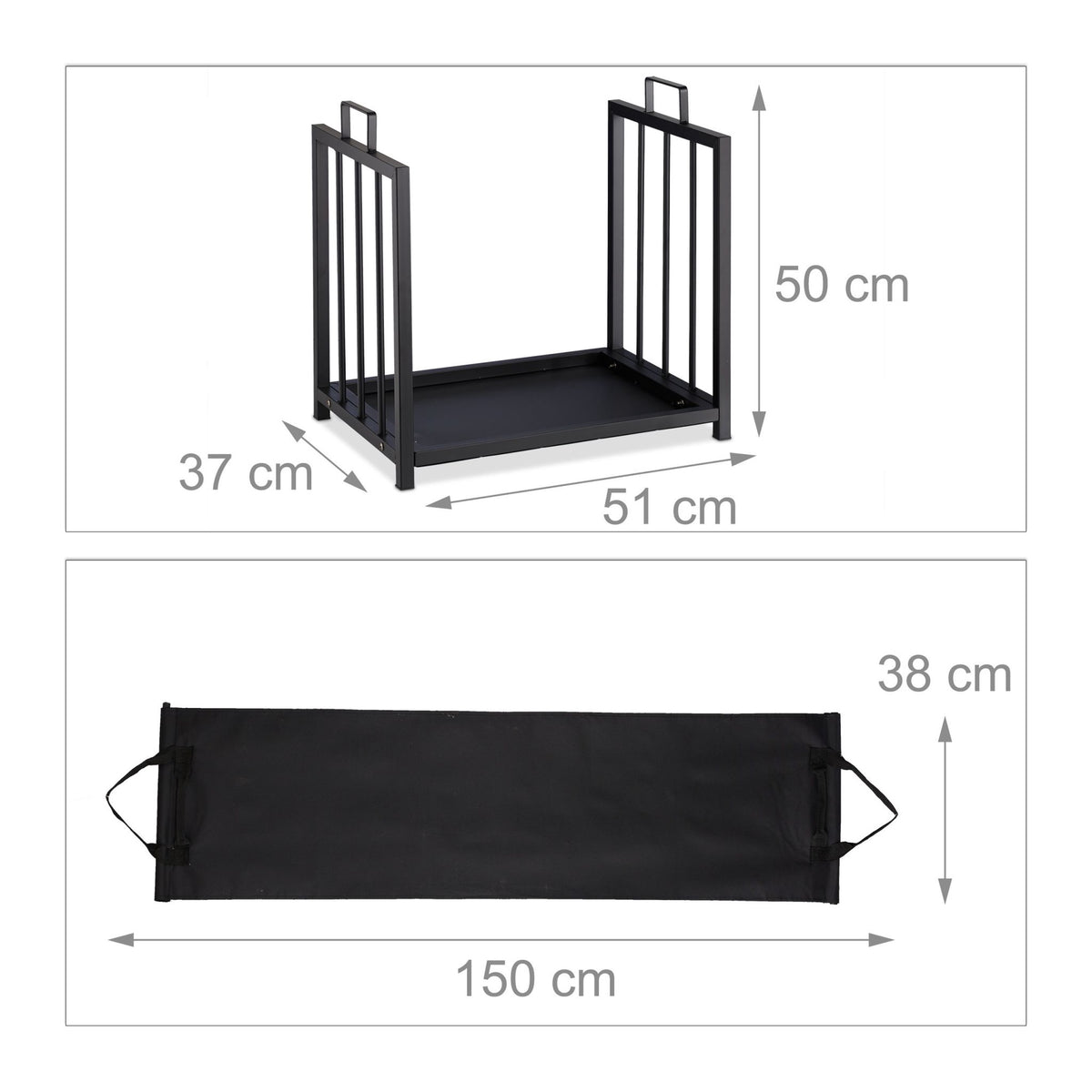 Wood shelf in steel