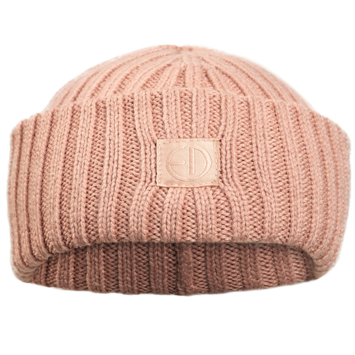 Wool Beanie - Blushing Pink 0-6 months