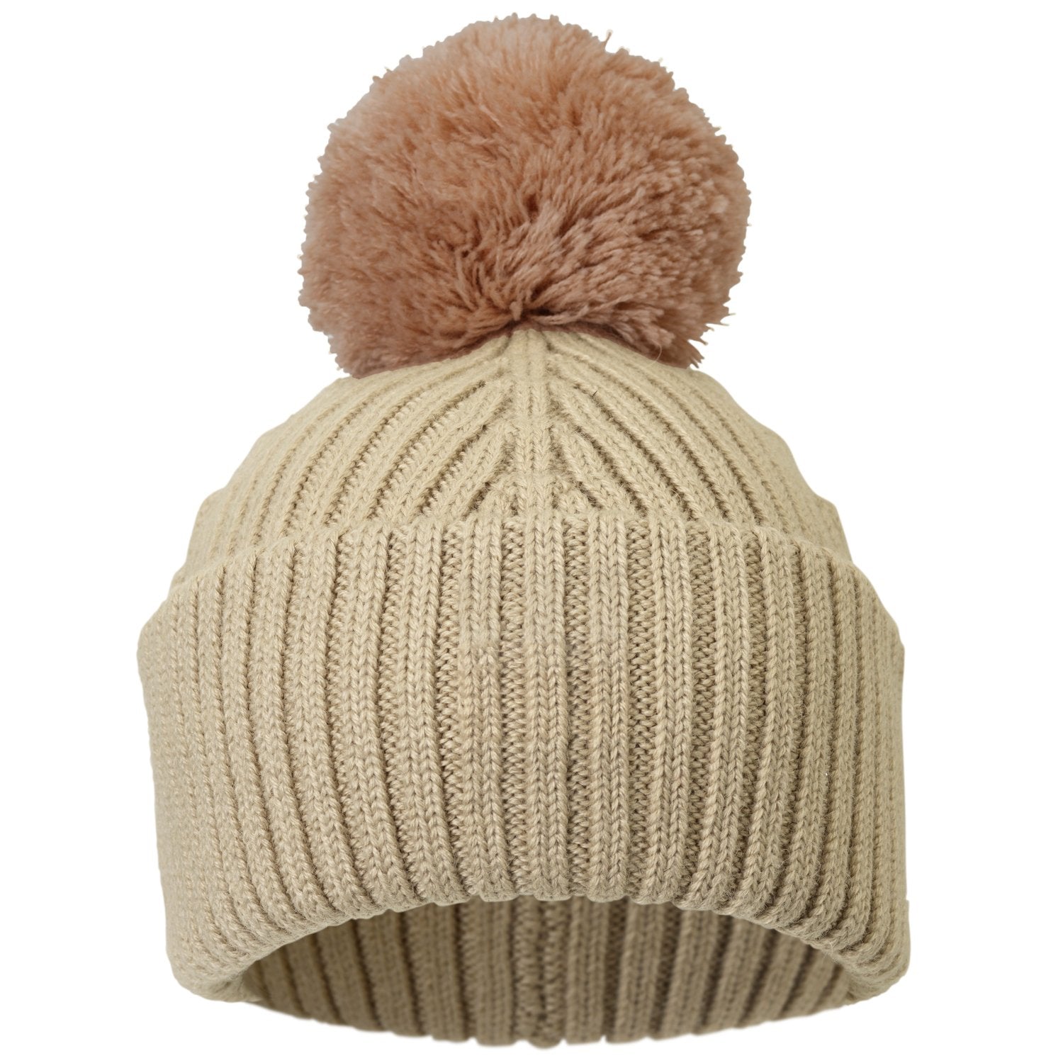 Wool Beanie - Pure Khaki 0-6 months