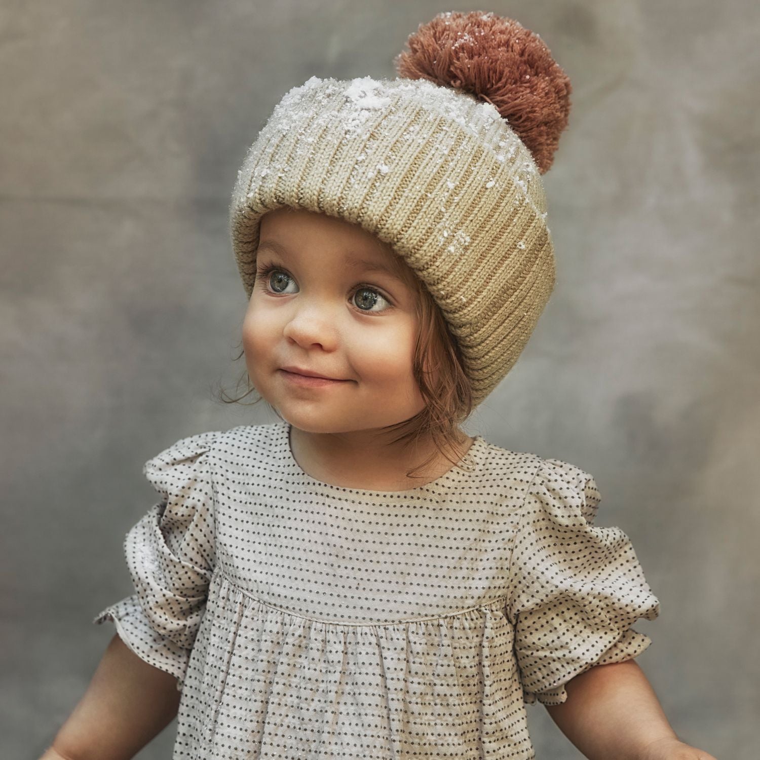Wool Beanie - Pure Khaki 0-6 months