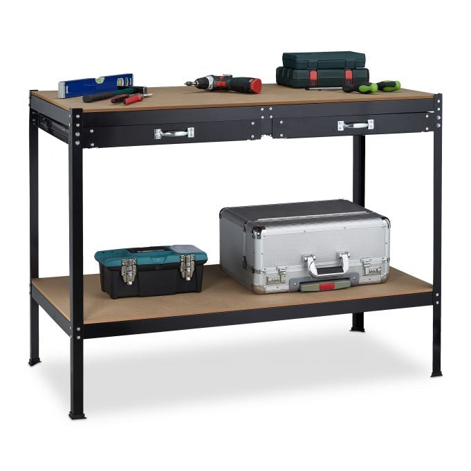 Workbench with drawers